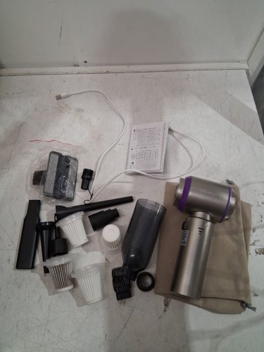 14pc brushless motor handheld Car Vacuum Cleaner - silver/purple - (model: st-6653) image 3