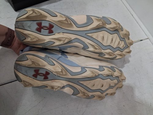 Men's Under Armour Harper 10 Rm Baseball Cleats - size 14 - Blue Calm/Stone (style: 6000707) image 5
