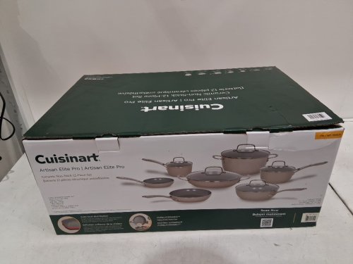11pc Cuisinart Artisan Elite Pro Forged Aluminium Cookware  - assorted sizes - Stainless Steel Silver(model: 1981675) image 7