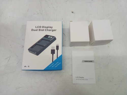 DUAL SLOT CHARGER WITH LCD DISPLAY - FOR A-4/A-7 BATTERIES - WHITE image 3