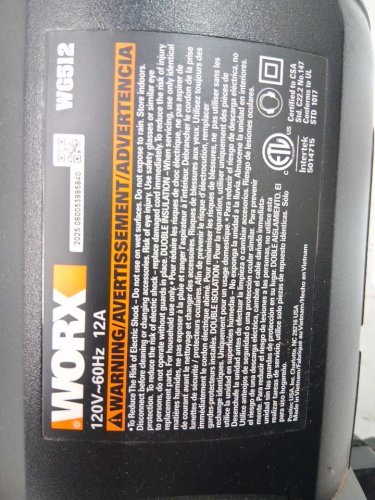 WORX TRIVAC 3-IN-1 Corded Electric LEAF BLOWER/MULCHER/VACUUM - 12AMP - 600cfm - ORANGE/BLACK (MODEL: WG512) image 8