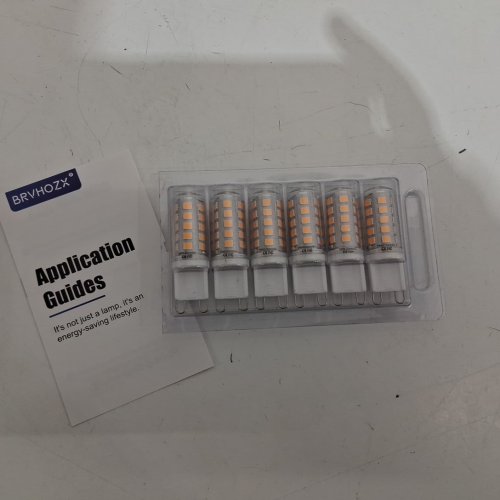 6pk brvhozx gu9 non dimmable led light bulbs - 350lm - 2700k - 3w - warm white (model: G9-32-W) image 3