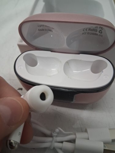 TRUE WIRELESS BLUETOOTH DEEP BASS waterproof touch control STEREO EARBUDS - rose gold (MODEL: S48) image 4