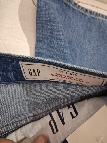 women's gap regular High Rise Barrel Jeans - 25 - medium wash (style: #484985) image 6