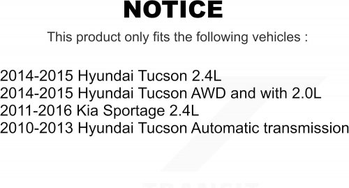 KUGEL FRONT LEFT (DRIVER SIDE) CV AXLE SHAFT - FITS VARIOUS MODELS (MODEL: NCV-HY75058) image 2