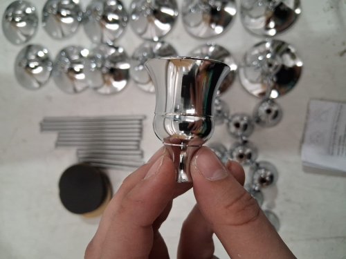 12pc Vintage style Metal Candlestick Holders - 4"/5"/6" - SILVER (model:tc-tch-mtag12p) image 4