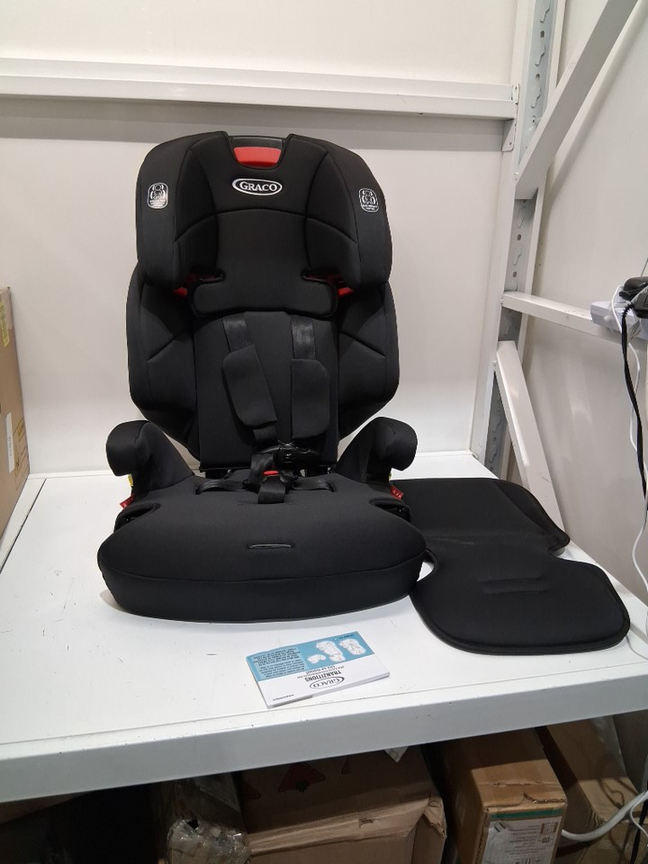 GRACO C20 TRANZITIONS 3-IN-1 HARNESS BOOSTER CAR SEAT - 100LBS CAP - BLACK (MODEL: 2035724) image 3