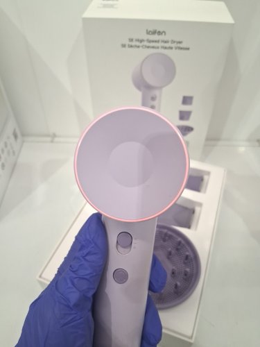 laifen se high speed hair dryer with 3 nozzle attachments- purple (MODEL: 1876543) image 4