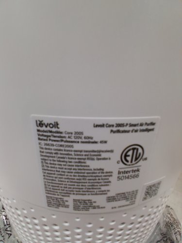 Levoit Core 200S Smart app control Air Purifier - white (model: 200s) image 3