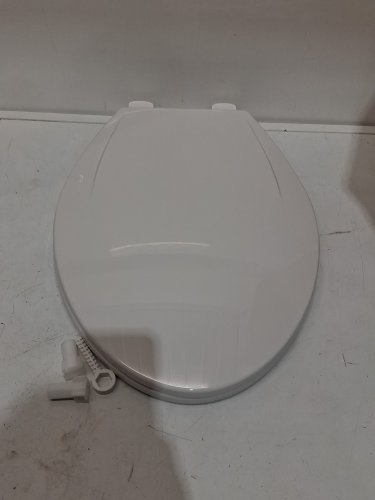 garvee elongated toilet seat with built-in potty-training with seat soft close magnets - 18.4" - white - (pho_11gxih2l) image 3