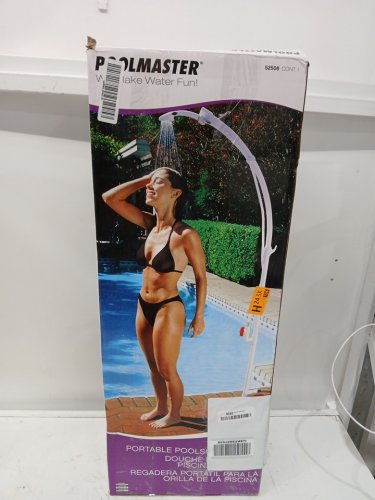 Poolmaster Portable Poolside Shower - 81" x 15" - white - (model: 52508) image 2