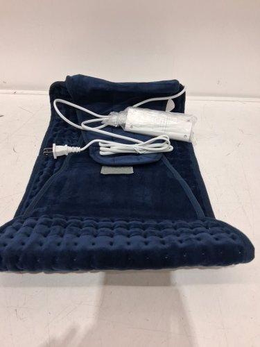 Electric Soft Waist Heating Pad Wrap - 12" X 50" - Blue (Model: PTC1-X630B) image 3