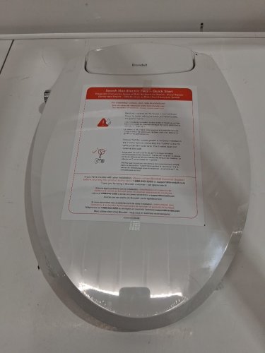 BRONDELL SWASH ECOSEAT NON-ELECTRIC SLOW-CLOSE BIDET TOILET SEAT - FITS ROUND TOILETS 18"-19.5"/5.5"-8" BOLT SPREAD - WHITE (MODEL: CANS101-EW) image 3