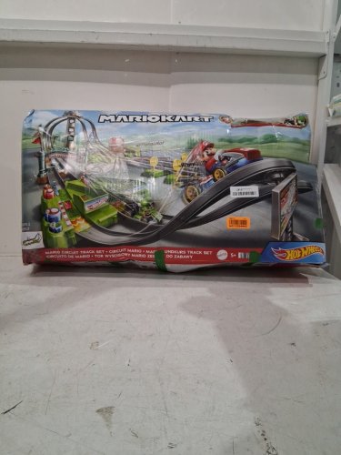 hotwheels mariokart circuit track racing set with mario & yoshi toy cars (MODEL: HFY15) image 9