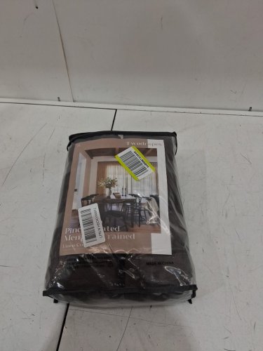 2 Panel Pinch Pleated blackout home curtains - 96" x 40" - dark brown image 2