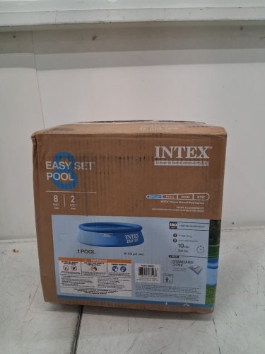 INTEX EASY SET INFLATABLE SWIMMING POOL PUNCTURE RESISTANT MATERIAL QUICK INFLATION WITH FILTER PARTS ONLY NO FILTER PUMP INCLUDED – 513 GALLONS – 8FT x 2FT (MODEL: 28106EH) image 2