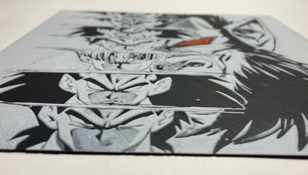 7"x7" 3D Printed - Dragon Ball- Textured Photo image 2