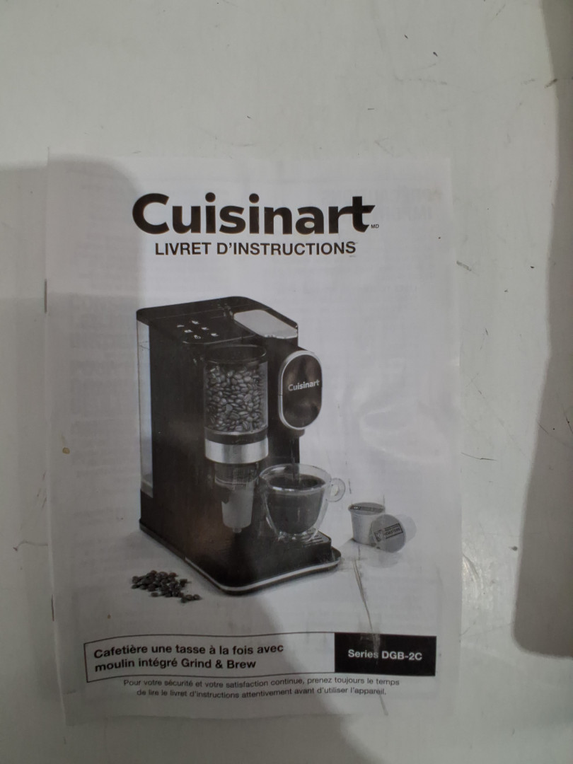 Cuisinart Conical Burr Grind & Brew Single-Serve Coffee Maker - black (model: DGB-2C) image 9