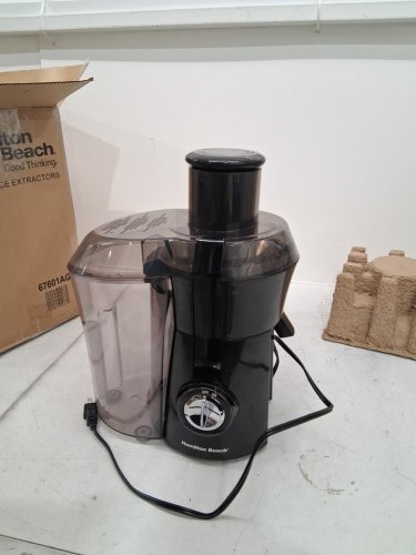 Hamilton Beach Big Mouth 3 inch Feed Chute Juice Extractor for Whole Fruits & Veggies- 800W-Black- (model:67601AG) image 2