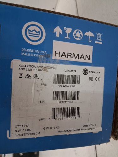 crown by HARMAN XLS4 drivecore 2-series power Amplifier with xover & limtr- 2500w - 120V - black (MODEL: XLS2502-0 US) image 10