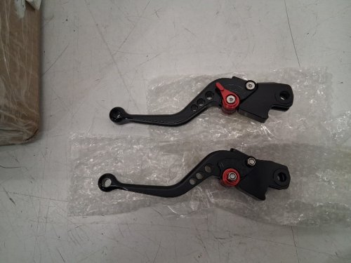 2pc ride it short adjustable brake and clutch levers - for 2014 to 2016 HONDA grom - cbr250/300/400/500  - black image 4