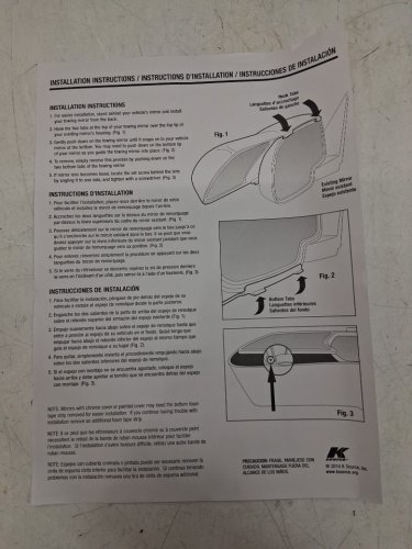 2PK K-SOURCE ZAP & SNAP, SNAP ON TOWING MIRRORS FOR FORD F150 2021 AND UP -  7" x 17" x 4" - BLACK (MODEL: 81860) image 5