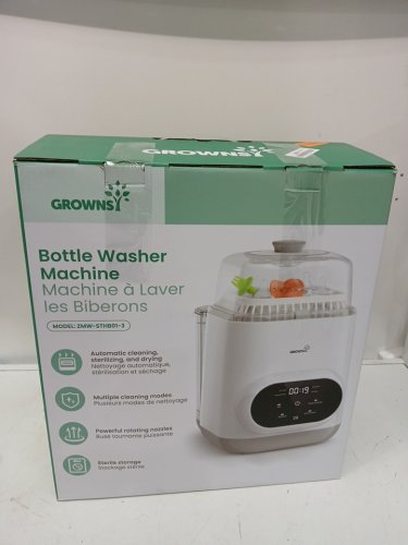 GROWNSY ALL-IN-ONE BOTTLE Washer and Sterilizer and Dryer MACHINE WITH detergent tablets - WHITE (MODEL: ZMW-STHB01-3) image 2