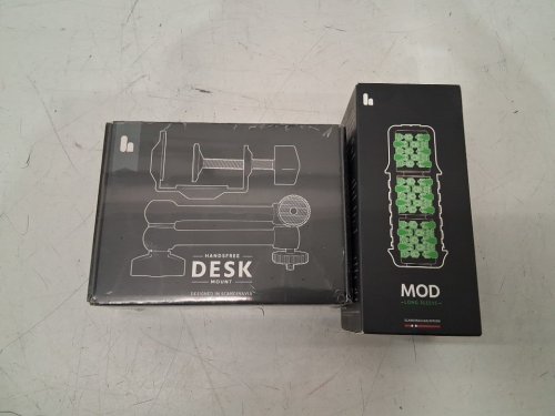 2pc the handy handsfree Automatic Male Masturbator Desk Mount and mod long sleeve Sex Toy - black/green image 3