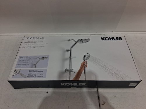 KOHLER HYDRORAIL 3-IN-1 MULTIFUNCTION SHOWER COLUMN WITH 7 SETTINGS - POLISHED CHROME (MODEL: RC38001P-G-CP / 1908718) image 2