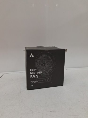 PORTABLE CLIP-on fan with misting modes - 10w - black (model: s55) image 2