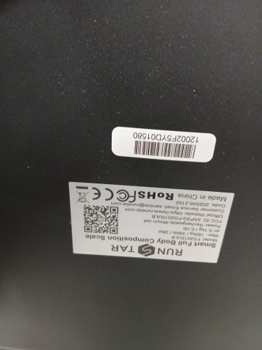RunStar 8-in-1 SMART Body Weight scale with VA display & 22 body composition sync app for heart rate, BMI, body fat & muscle mass - 400lb capacity - gold/black (model: fg2015ulb) image 6