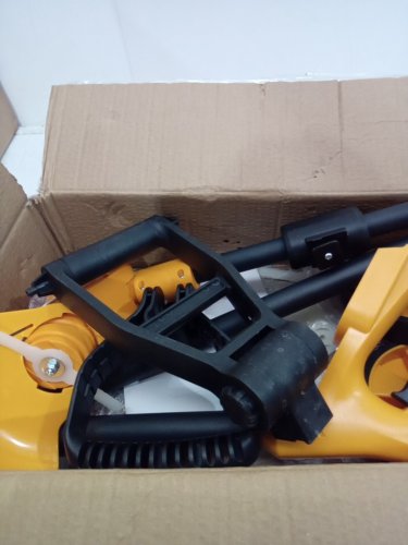 4-in-1 Electric Weed Wacker Cordless with Wheels- 4000mAh - yellow (model:GCJ-06B) image 4