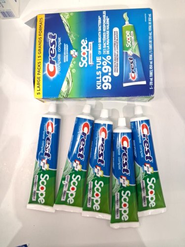 5PK Crest Complete Plus Scope Advanced Active Toothpaste - 170ML/EACH image 2