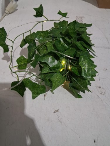 Alabeila Nest Ivy Garland with Fairy Lights and Remote Control - 100 LED - 33ft - Green image 2