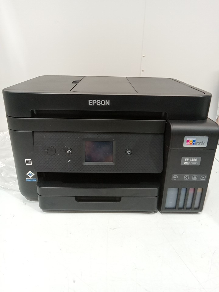 Epson ET-4850 EcoTank Wireless Color All-in-One Printer, Scanner, Fax - WHITE (MODEL: ET-4850) image 5