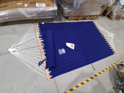 lazy daze outdoor double hammock with spreader bar - 12FT - navy blue (model: hm003038) image 3