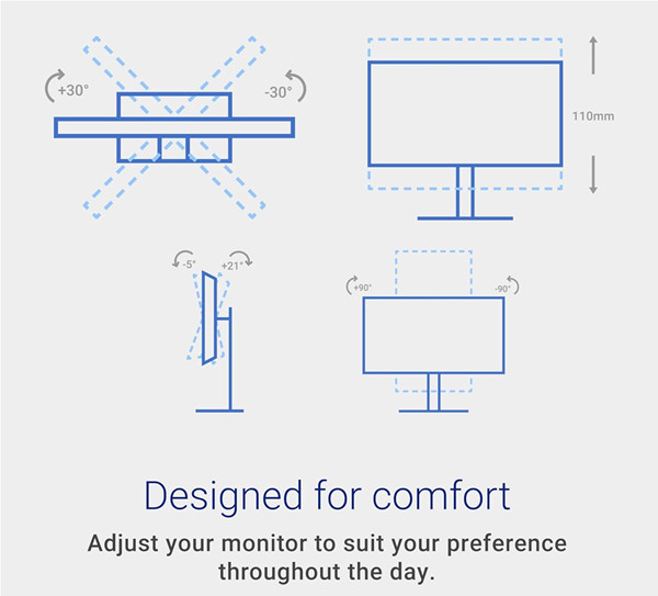Dell 27 Plus QHD USB-C Monitor with built in speakers - 16:9 RATIO - 144hz REFRESH RATE - 27" SCREEN - ASH WHITE (MODEL: S2725DC) image 4