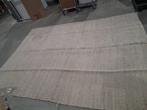 GRUHUM Rustic Vintage Bohemian Hand Woven Jute Blend Cotton Area Rug - 12FT x 9FT - Natural/White (MODEL: SAI1161912) image 3