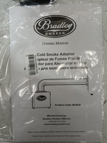 Bradley Smoker Cold Smoke Adapter with Aluminium Tube - Black- (model:BCOLD) image 4