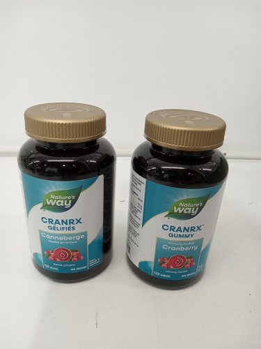 2 (120 Gummies) Nature's Way CranRX Cranberry Gummy for Urinary Health (240 Gummies total) - mixed cranberry flavour image 2