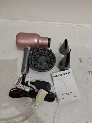WAVYTALK IONIC EMITTING HAIR DRYER WITH DIFFUSER & CONCENTRATOR ATTACHMENTS - PINK (MODEL: QL-5917BDC) image 3