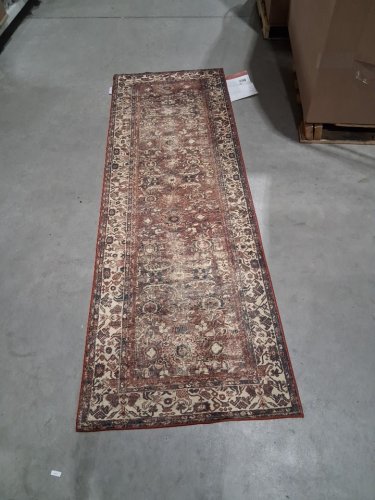 LOLOI MAGNOLIA HOME BY JOANNA GAINES X BANKS COLLECTION RUNNER RUG - 2FT 6" X 7FT 6" - IVORY / BRICK (BANKBAN-04BKIV2676) image 4