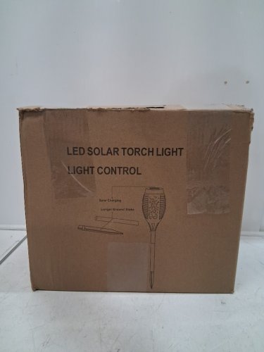 12pk waterproof solar led pathway lantern lights - black image 5