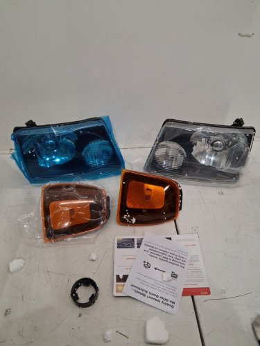 4PC Nilight Headlight Assembly - FITS 2001-2011 FORD RANGERS - Black Housing Clear Reflector - (MODEL : FDRG01) image 5