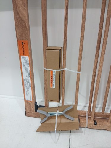 BABELIO EXTRA-WIDE PRESSURE MOUNTED BABY/PET SAFETY BARRIER GATE - 26" TO 40" WIDE - brown (MODEL: CB-M-101) image 5