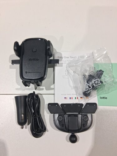 iOttie 2-In-1 Easy One Touch Wireless Car CD Slot / Air Vent Mounted Phone Charger - 15W for Android / 7.5W for iPhone - Black (MODEL: HLCRIO143) image 3