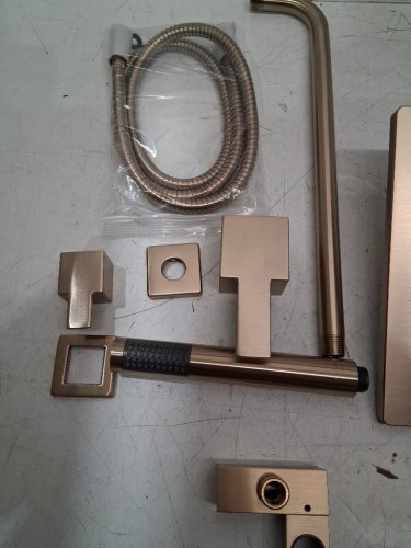 delta 14 Series Shower With rainfall head/Hand Shower & Rough Valve - 10" - champagne  Bronze (model: 342701-CZ) image 4