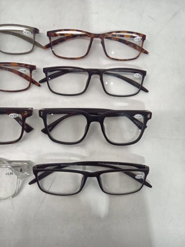 8 ASSORTED +1.50 readers - assorted colours & frame shape image 3