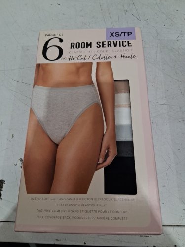 6pk Women's Room Service Classic Fit Hi-cut Ultra-soft Cotton Underwear - extra small - Neutral Colours - (Style: 2964659) image 2
