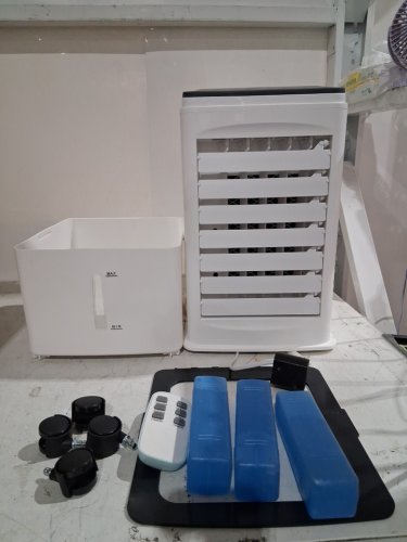 3-IN-1 PORTABLE 60° OSCILLATING AIR CONDITIONER/COOLER WITH REMOTE - 3 SPEEDS - 5.5L - WHITE(MODEL: BW-102YF) image 3